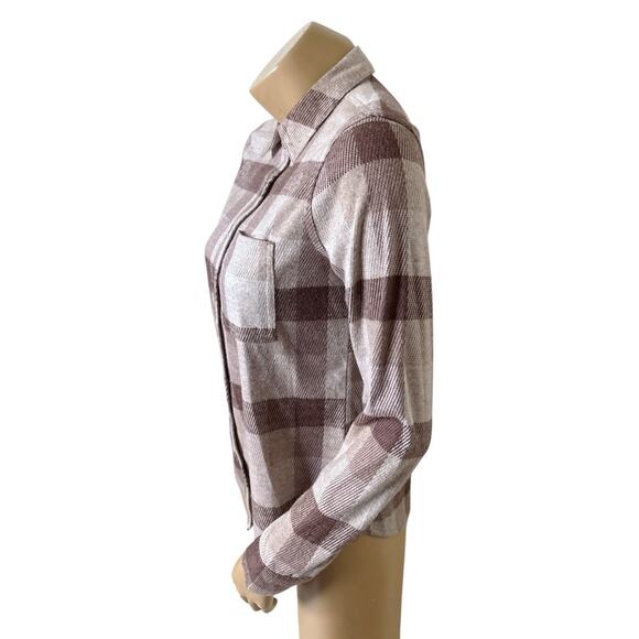 MAURICES Womens Size XS Long Sleeve Plaid Flannel Button Up Collared Shirt Top - Picture 2 of 8